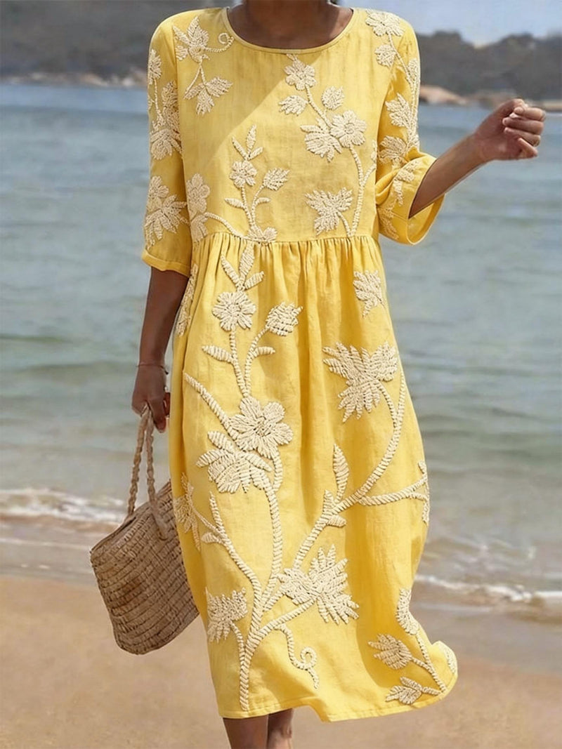 Casual Floral Print Dress