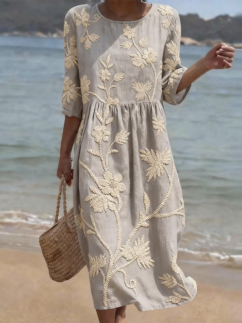 Casual Floral Print Dress