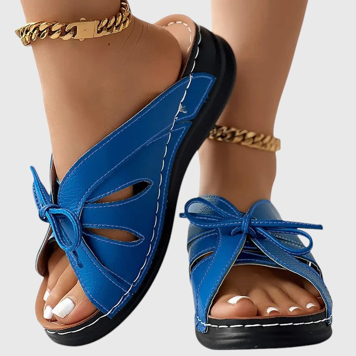 Darcy | Chic Slip-On Sandals with Bow
