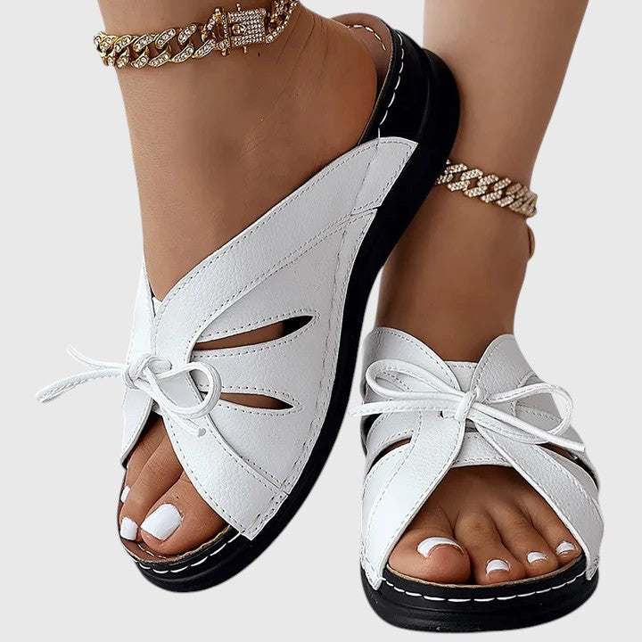 Darcy | Chic Slip-On Sandals with Bow