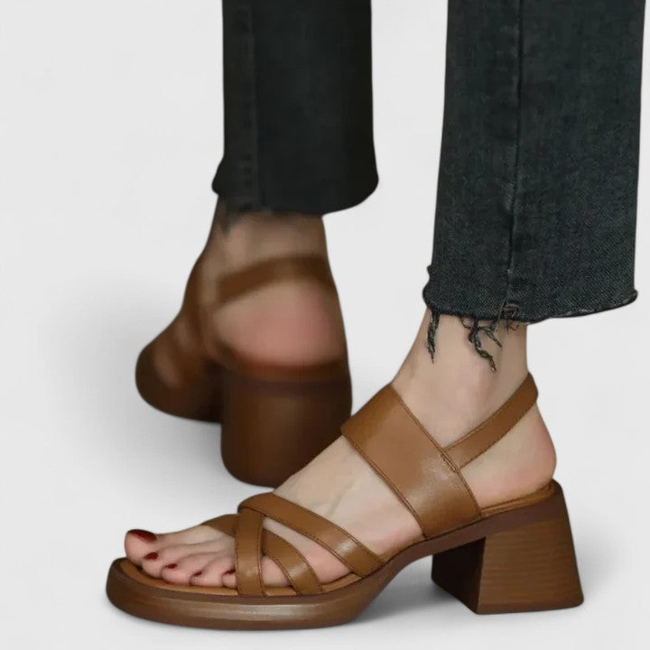 Celeste | Elegant Cross-Strap Sandals