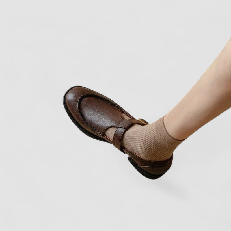Zhelynne | Square-Toe Orthopaedic Mary Jane Shoes