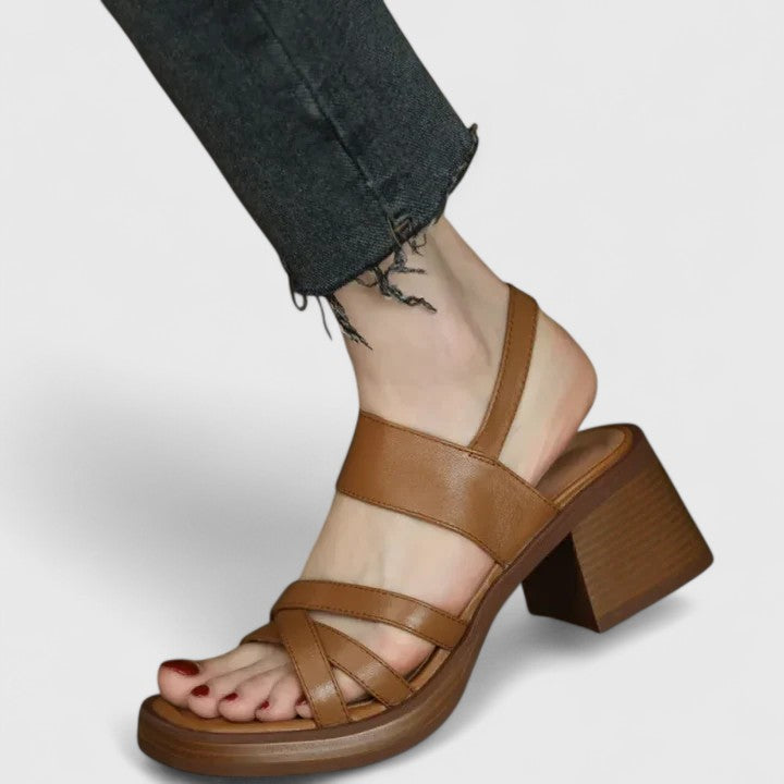 Celeste | Elegant Cross-Strap Sandals
