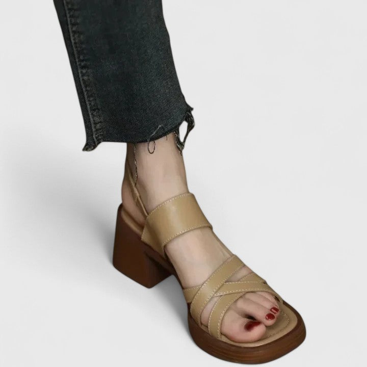 Celeste | Elegant Cross-Strap Sandals