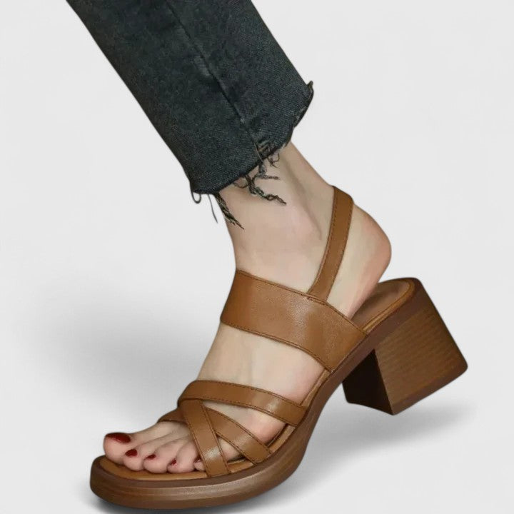 Celeste | Elegant Cross-Strap Sandals