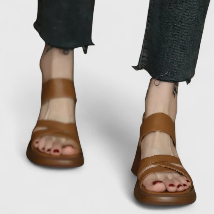 Celeste | Elegant Cross-Strap Sandals