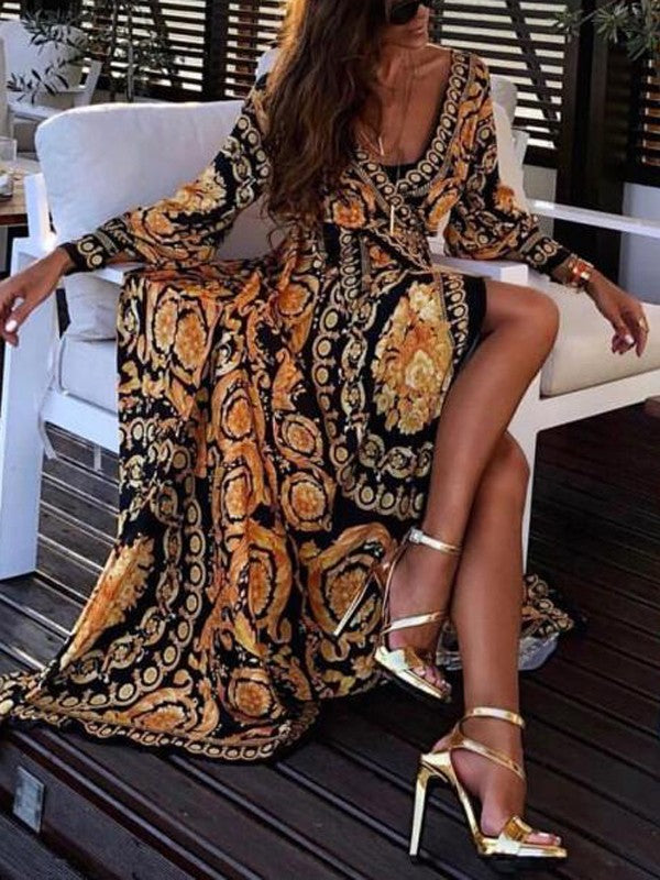 Faye | Printed Boho Dress