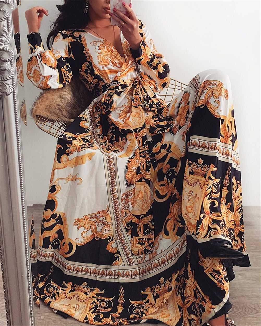 Faye | Printed Boho Dress