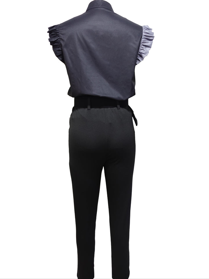 Florabel | Elegant Frill-Sleeve Set