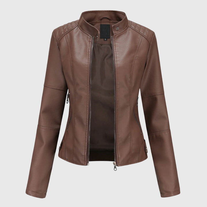 Giorgina™ | Elegant Women's Leather Jacket