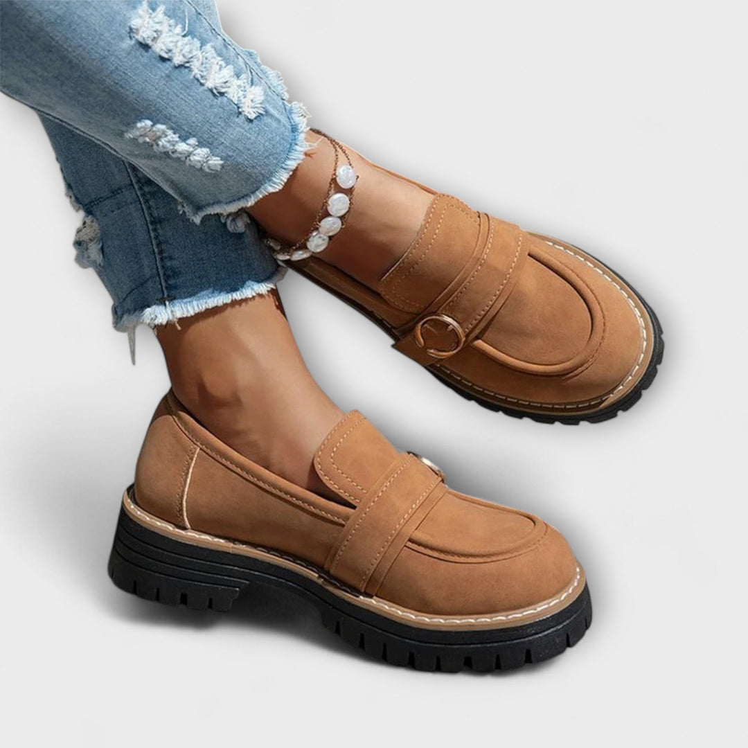 Lora™ | Casual Round-Toe Loafers