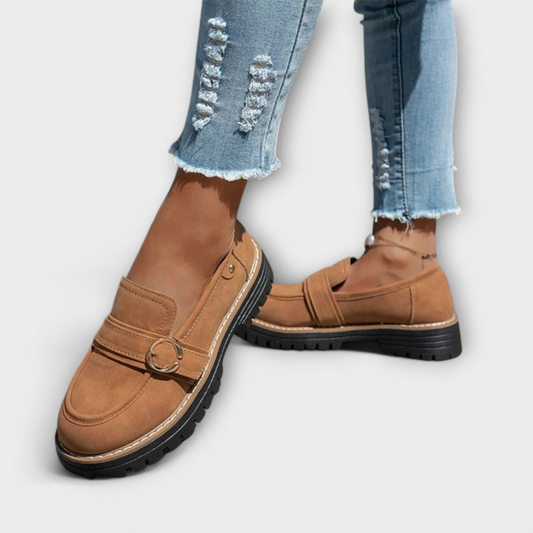 Lora™ | Casual Round-Toe Loafers