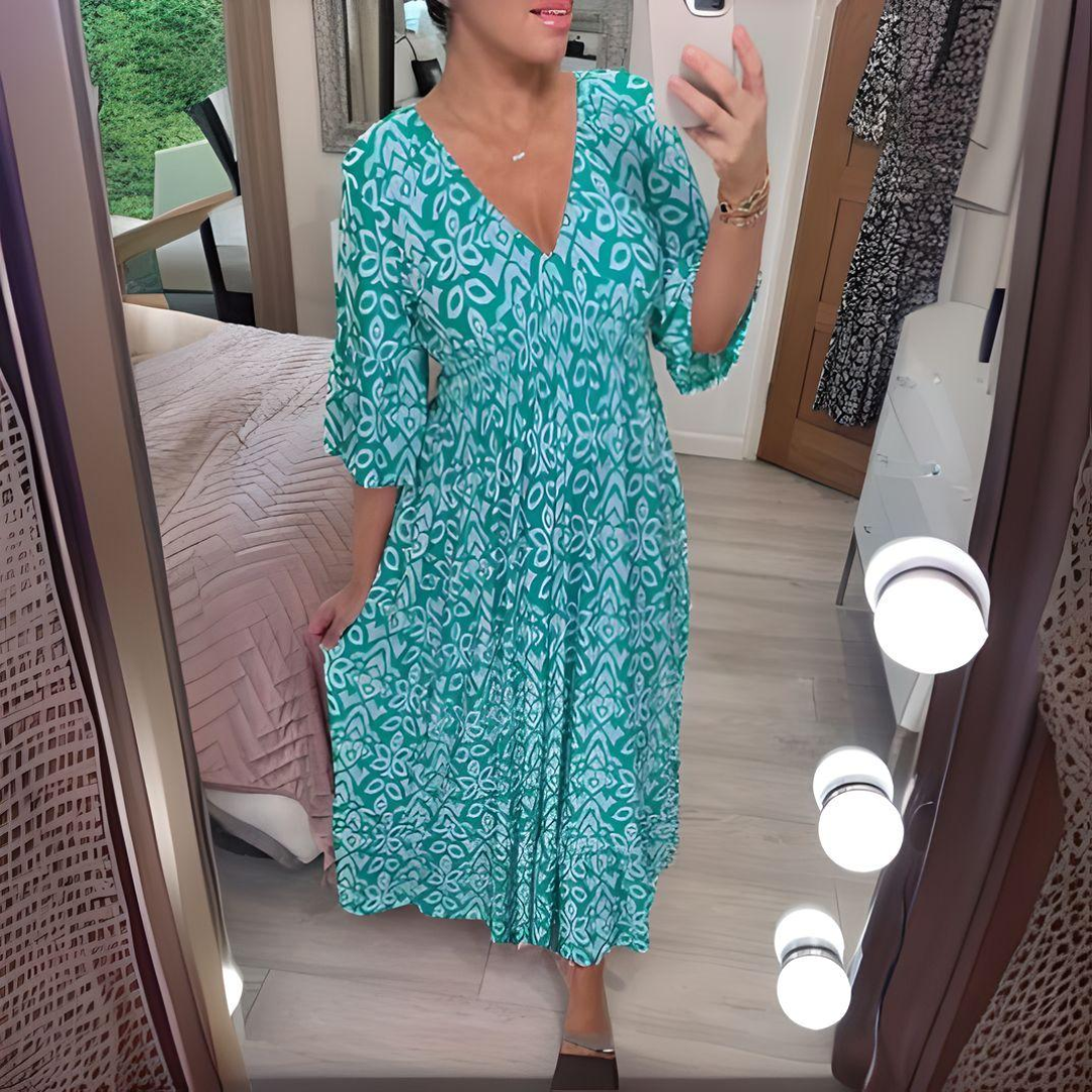 Lillia | Printed Boho Dress