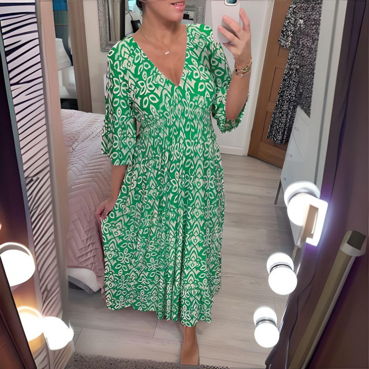 Lillia | Printed Boho Dress