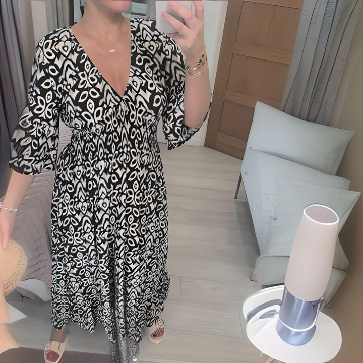Lillia | Printed Boho Dress