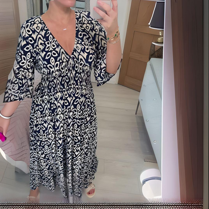 Lillia | Printed Boho Dress