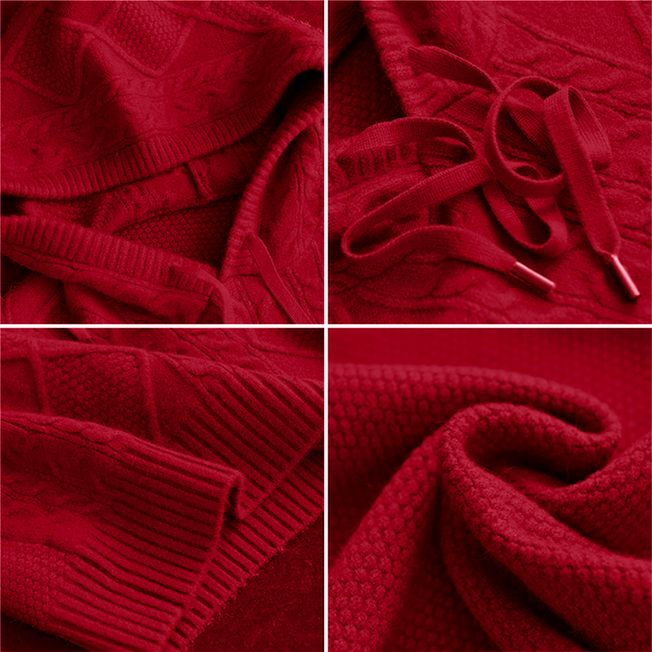 Emily | Cable-Knit Hooded Jumper