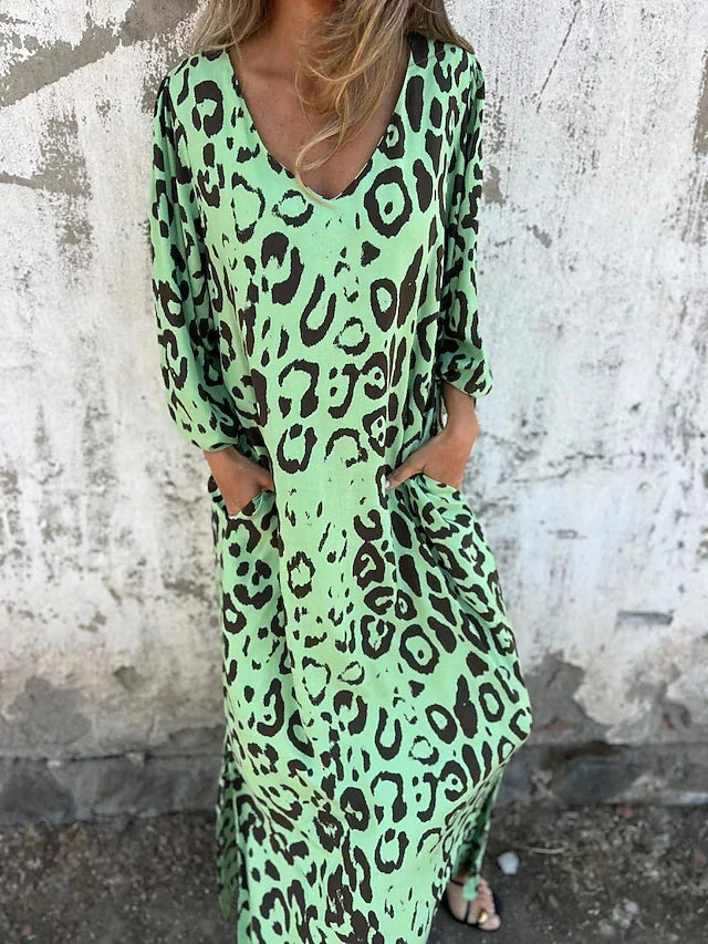 Jessa | Leopard Maxi Dress