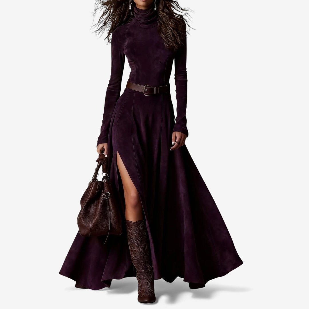 Elodie | Elegant Long Dress with Belt Included