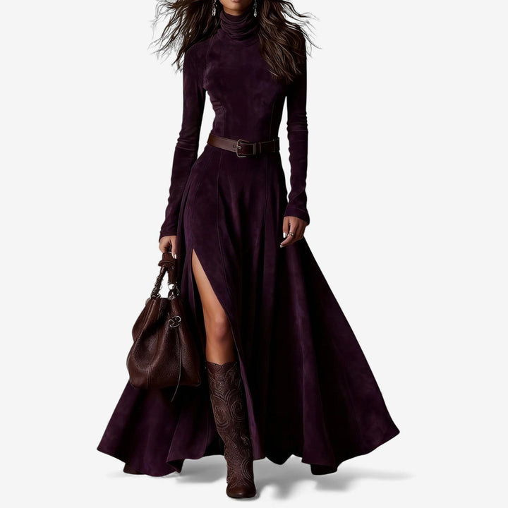 Elodie | Elegant Long Dress with Belt Included