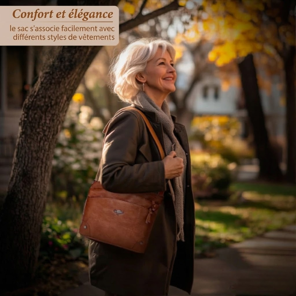 Catherine™ | Leather Crossbody Bag