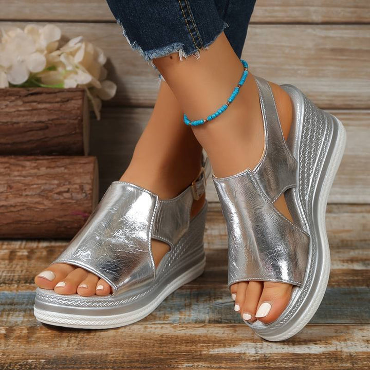 Baylie | Stylish Metallic Sandals