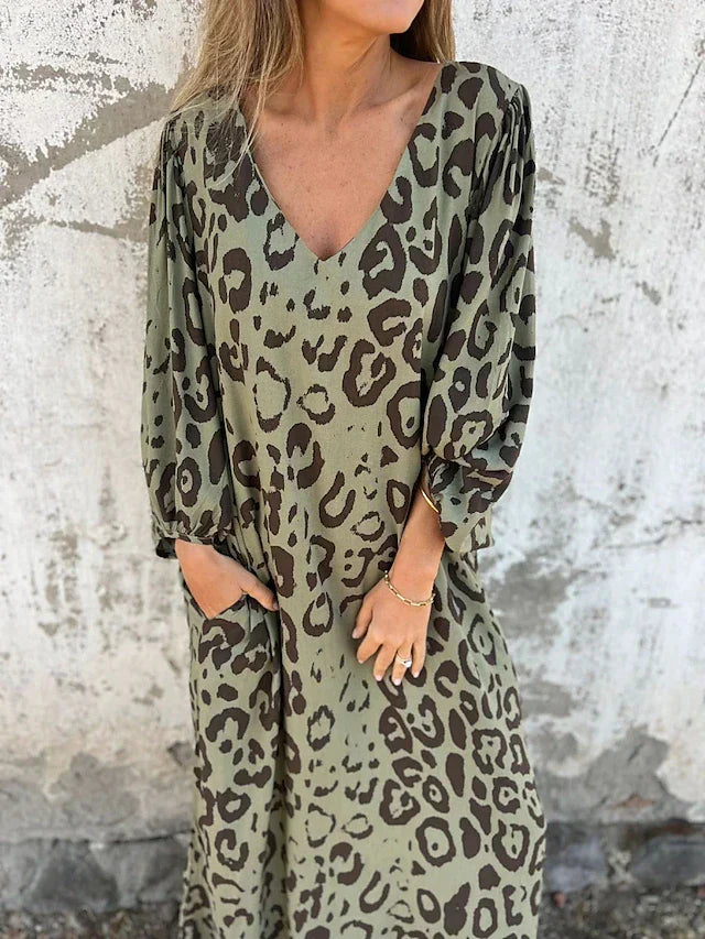 Jessa | Leopard Maxi Dress